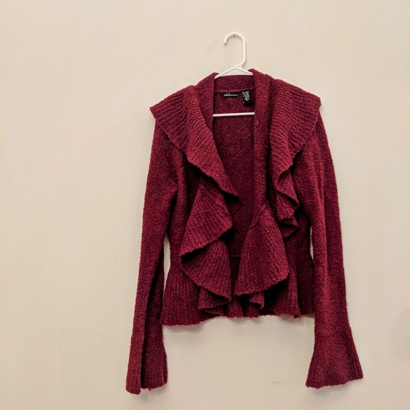 Victoria's secret sweater cardigan shrug flounce flare sleeves beautiful - Picture 4 of 4